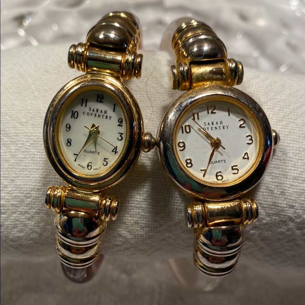 Sarah Coventry Gold Accented Bangle Watches